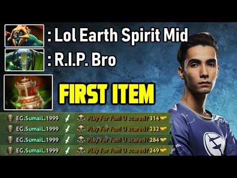 OMG Sumail plays Earth Spirit Mid again - 7.20 Cancer Pick