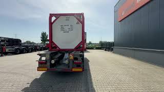 Semi-reboque porta-contentores Van Hool 20FT/30FT ADR CHASSIS + 20FT TANKCONTAINER 25.000l /1-COMP | Imagem 4 - Autoline
