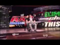 Kane Pushes Zack Ryder Off Stage on Wheelchair