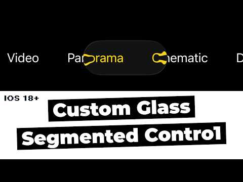 Custom Glass Segmented Control Using SwiftUI | iOS 18+ | Xcode 26 thumbnail