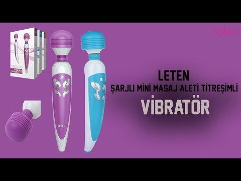 Leten Usb Şarjlı Güçlü Sessiz Masaj Aleti Vibratör
