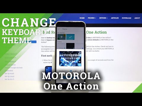 How to Customize Keyboard in MOTOROLA One Action – Keyboard Theme with Picture