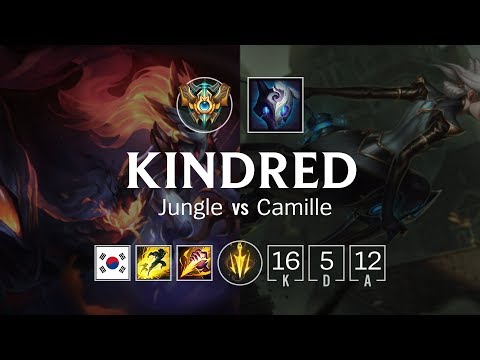 Kindred Jungle vs Camille - KR Challenger Patch 8.24