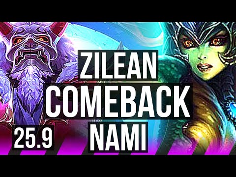ZILEAN & Vayne vs NAMI & Lucian (SUP) | Comeback | EUW Diamond | 25.9