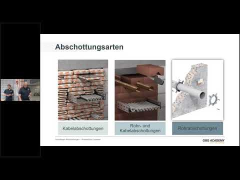 OBO Bettermann Brandschutzsysteme Grundlagen Abschottungen - Das Webinar