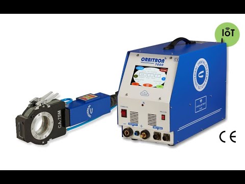 ORBITRON - 7000 POWER SOURCE WITH IOT  WITH CA75 WELDING HEAD DEMO VIDEO Universal Orbital System