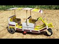 How To Make Mini Tuk Tuk Rickshaw From Matchbox At Home Diy Matchbox Auto Rickshaw