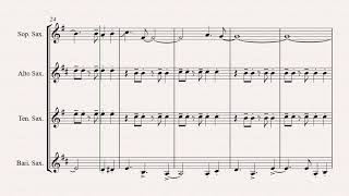 Oh Christmas tree - Latin - (Oh Tannenbaum) - Saxophone Quartet