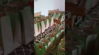 I bought gifts with my salary for the orphans