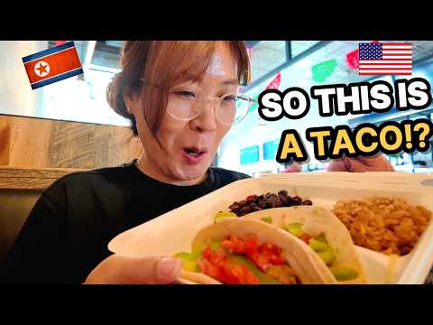 🇰🇵A North Korean Girl’s First Taco Adventure: "So THIS is a Taco!" 🌮🇺🇸