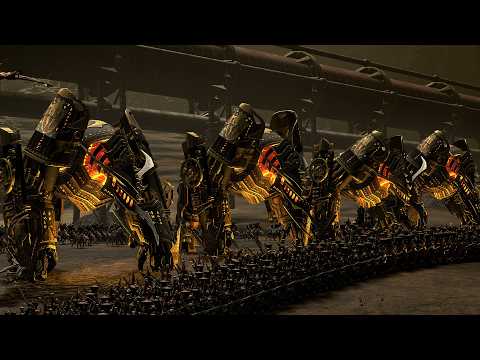 LIZARDMEN vs CHAOS DWARFS - TotalWar Warhammer 3 cinematic battle
