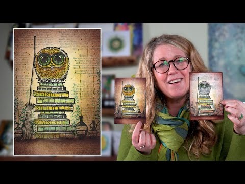 Bijou and the Books of Spells by Tracey Dutton - A Lavinia Stamps Tutorial