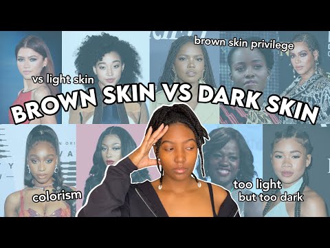 the light skin vs brown skin vs dark skin debate on tiktok | Camryn