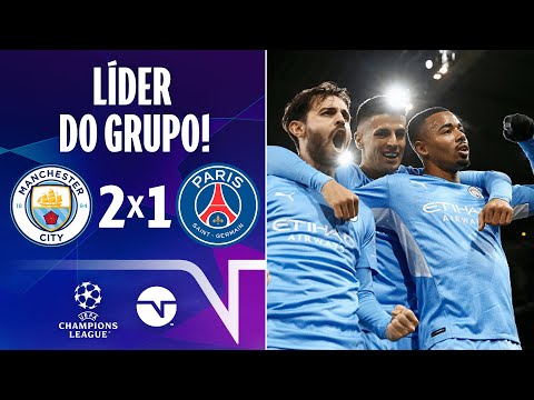 Gols e lances de Manchester City x PSG