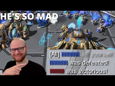 Grandmaster Protoss Gets Angry vs Ghost Rush - Ghosts to Grandmaster