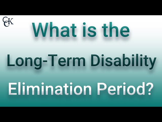 What is the Long-Term Disability Elimination Period?