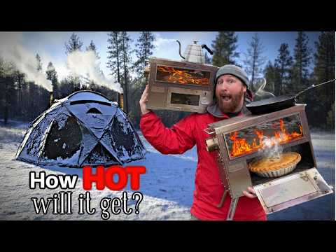 Dual Pellet Stoves in a Huge Tent!