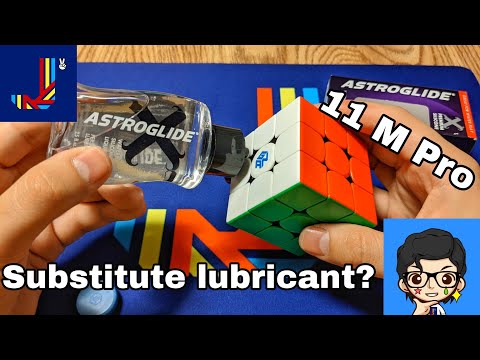 I lube my cube with Astroglide! (Is blank a lubricant?)