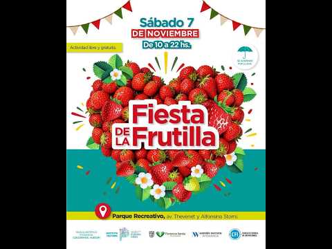 Florencio Varela se prepara para la Fiesta de la Frutilla
