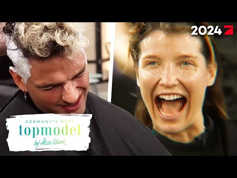 Panik vor dem Umstyling: Vor allem die Männer fürchten um ihre Haarpracht | GNTM 2024 ProSieben