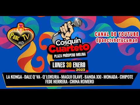 Festival de Cosquín Cuarteto 2023: Día 01 Córdoba PANC TV HD