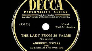 1947 Andrews Sisters - The Lady From 29 Palms