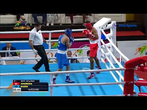 Boxing Boys (60 KG) Final - Jogendra (Rajasthan) Vs Harsh (Haryana) | Khelo India Youth Games
