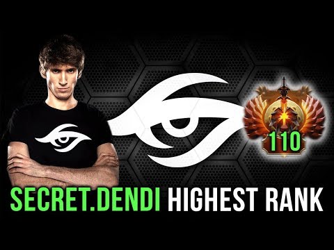 Secret.Dendi Highest MMR Rank 110 - Ready To Fight vs Na`Vi Dota 2