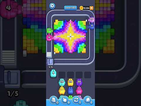 Pixel Flow Level 502 Walkthrough