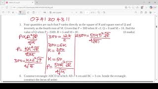 JOINT VARIATION FULL COVERED - FORM 3 MATHEMATICS