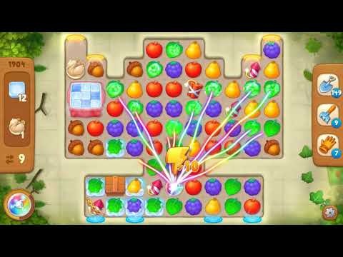 Gardenscapes Area 9 Day 1 Hard Level 1904 - No Boosters Or Hacks