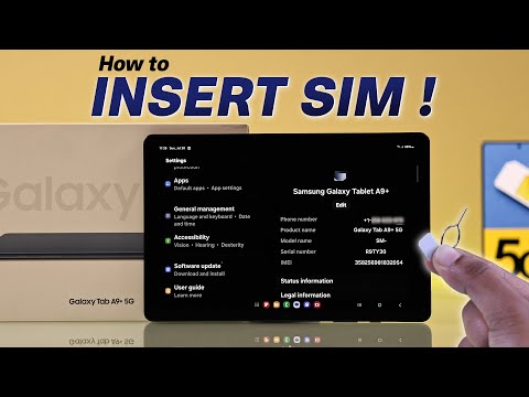 Samsung Galaxy Tab A9: How to Input SIM Card! [Install Nano SIM]