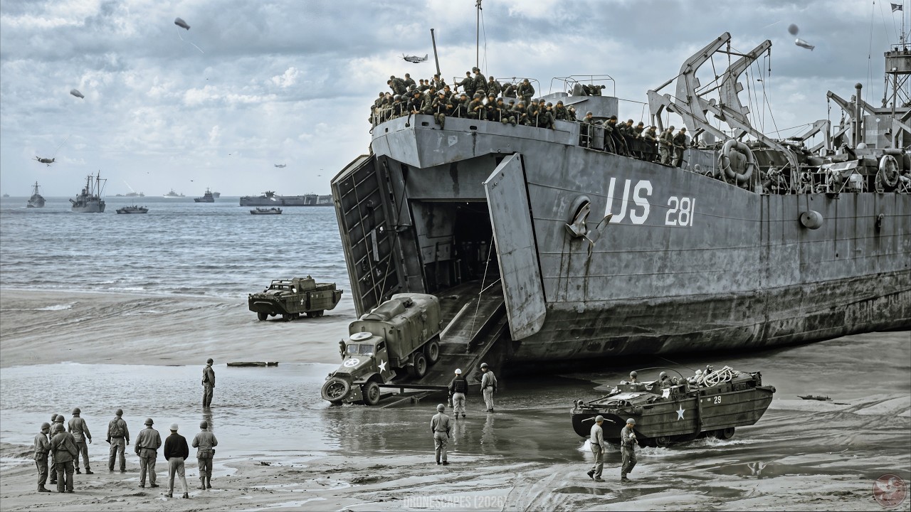 D-Day As It Happened: Rare WWII Historical Footage Restored And In Color