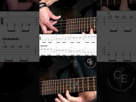 Bass Gitarre Greifhand Training 4 Finger-Griff Bass lernen #bassunterrichtce