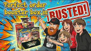 We open the PERFECT Pokemon Perfect order Booster Box! Box is absolutely BUSTED! #pokemonfamily