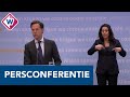Persconferentie Mark Rutte en Hugo de Jonge over de coronamaatregelen - OMROEP WEST