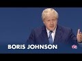 BORIS JOHNSON: Speech to Conservative Party.