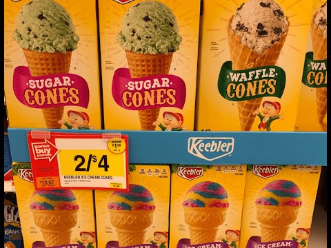 Best Ice Cream Cone Ever? I Review Every Keebler Ice Cream Cone! Cake, Sugar, and Waffle Cone & Cup