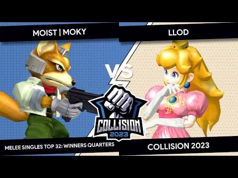 Collision 2023 - Moist Moky (Fox) VS lloD (Peach) - Melee Singles Top 32 - Winners Quarters