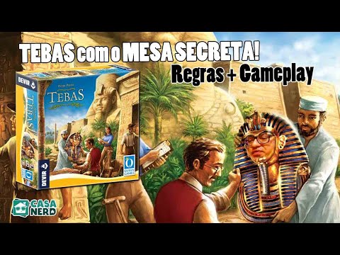 TEBAS (Devir) – Regras + Gameplay com 3 Jogadores | Participação Especial do Mesa Secreta