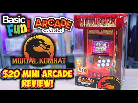 $20 Mini Mortal Kombat Arcade Machine - Basic Fun Arcade Classics #15 Review!