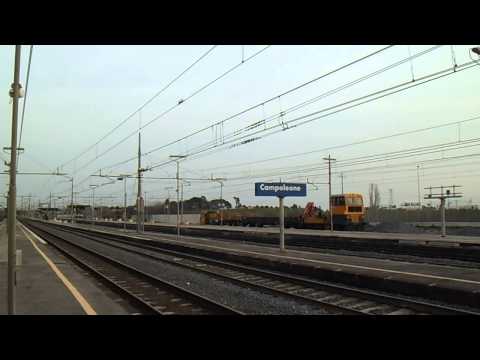 E652.123 su un curioso Rolling TME 37918, in transito a Campoleone