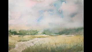 Easy Landscape Watercolor Technique