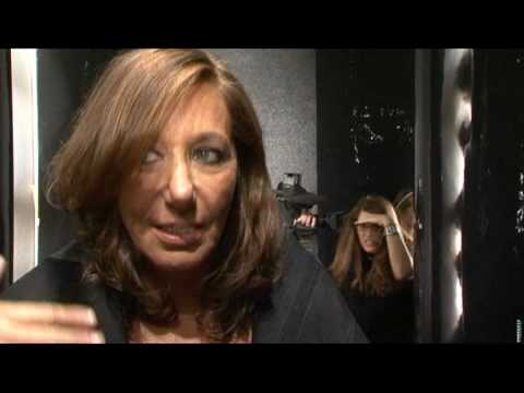 Interview with Donna Karan -Womens fashion show Autumn/Winter 2010/11