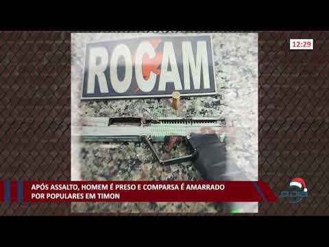 Após assalto, homem é preso e comparsa amarrado por populares em Timon 24 12 2020