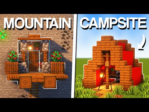 Minecraft: 3 Early Game Starter Houses for Survival!