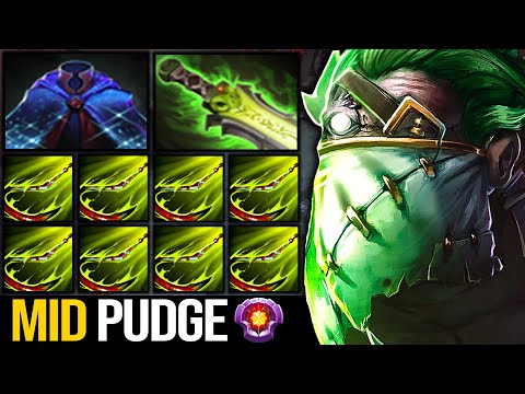 INSANE MASTER TIER PUDGE MID BY ETLENDO [2 Games] | Pudge Official