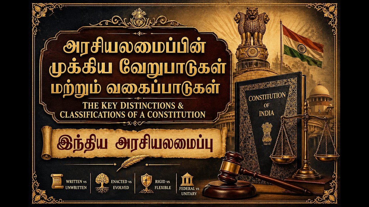 அரசியலமைப்பின் முக்கிய வேறுபாடுகள் மற்றும் வகைபாட?