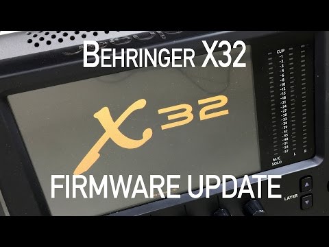 Behringer X32 How to Update Firmware - New Video