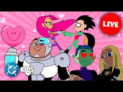 🔴 LIVE! Valentine's Day 💌 Teen Titans Go! and Teen Titans | #KidsCartoons @dckids